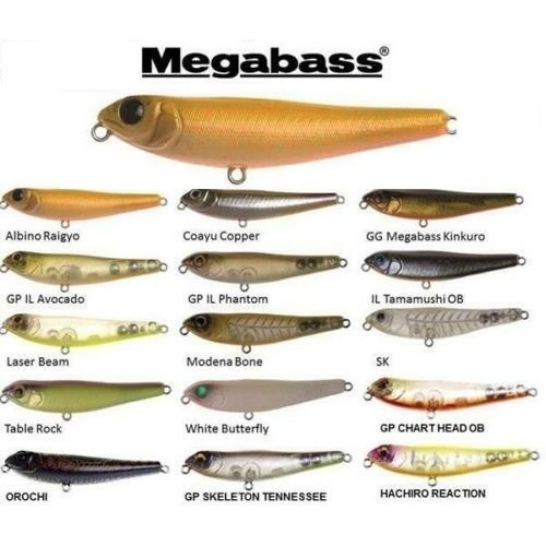 Megabass DOG-X Jr (Dog X Junior) COAYU (Koayu) Downsizing Smelt Fishing Lure - Choose Colour