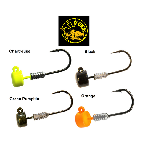 TT Lures NedlockZ Jigheads Jig  Mushroom Head Jighead Choose Colour