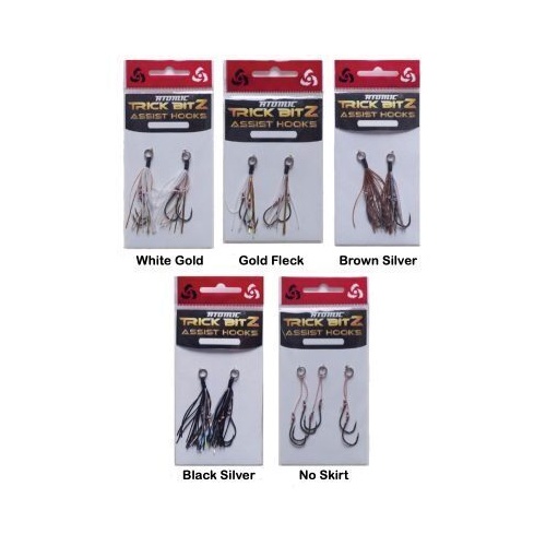 Atomic Trick Bitz Assist Fishing Hook Size 8 - Choose Colour