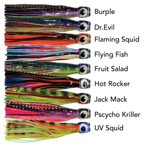 Delete Black Magic Maggot Game Fishing 200mm Trolling Lure - Choose Colour