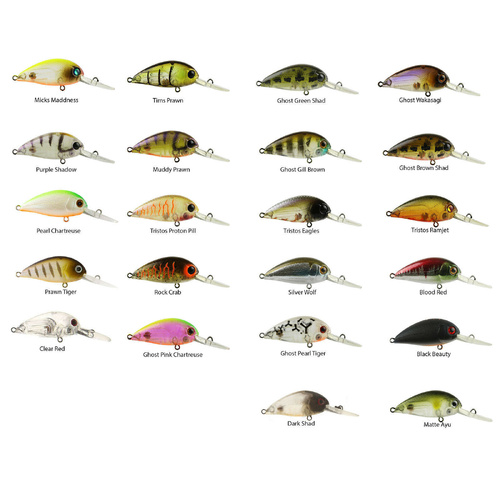 Atomic Hardz Crank Deep Hard Body 38mm Crankbait Fishing Lure - Choose Colour