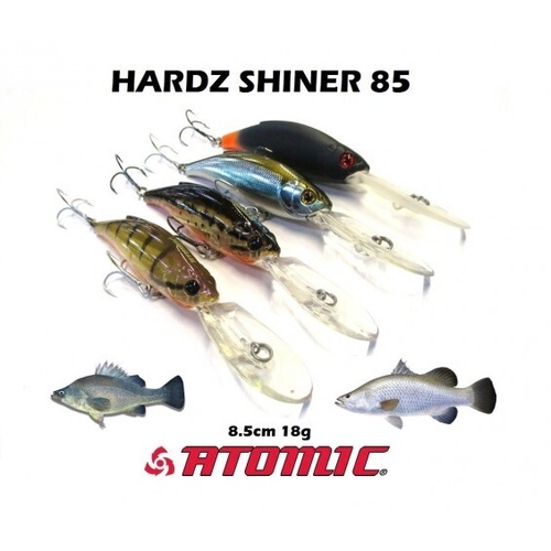 Atomic Hardz Shiner 85 Double Deep Hard Body Fishing Lure - Choose Colour