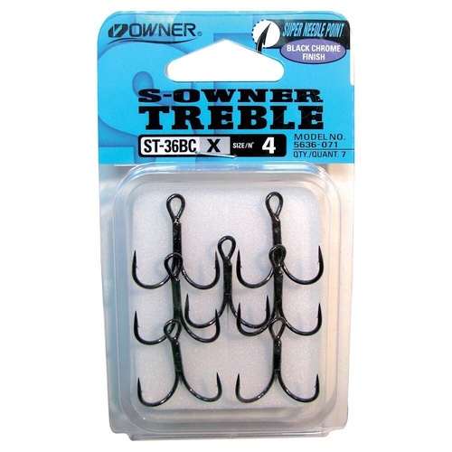 Owner ST-36BC Treble Fishing Hook - Choose Size