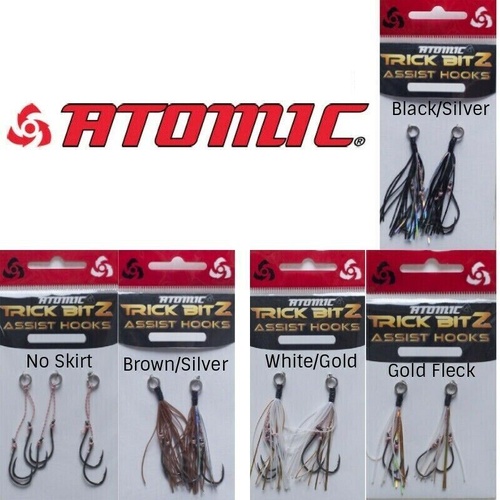 Atomic Trick Bitz Assist Fishing Hooks Size 4 - Choose Colour