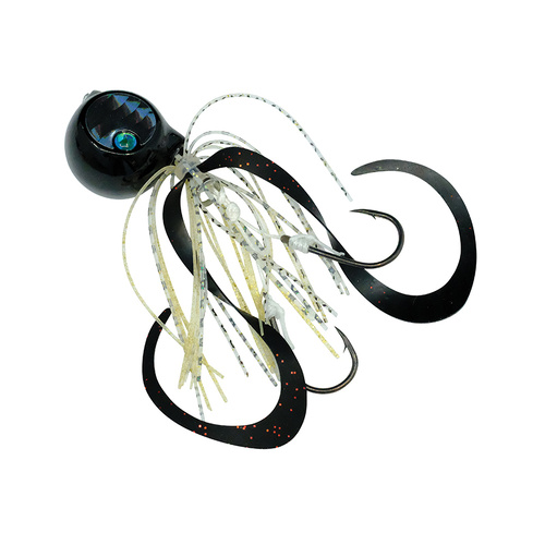 Shimano Tiger Baku Baku 60g  Round Fishing Jig #006 - Black Silver