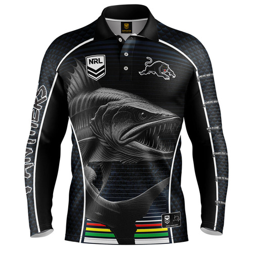 Penrith Panthers Barracuda Fishing Shirt Ruby Union Football By Ashtabula