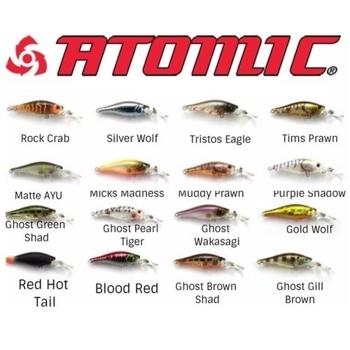 Atomic Hardz Shiner 100 Deep Hard Body Fishing Lure - Choose Colour