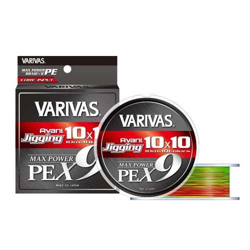 Varivas Avani Jigging Max Power 10 x 10 x9 Braid Fishing Line 300m - Choose Lb