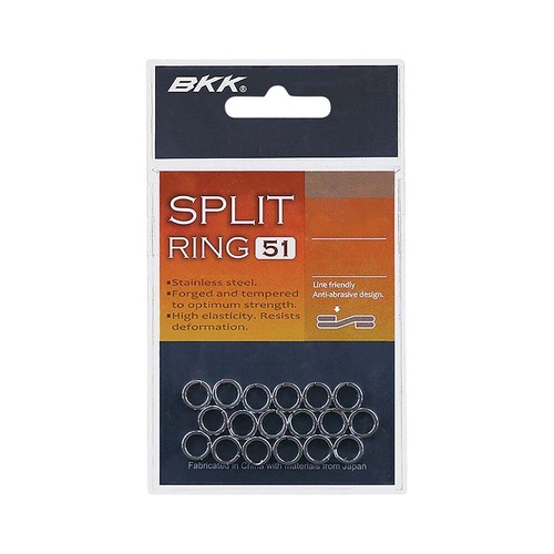 BKK 51 Stainless Steel Fishing Split Ring - Choose Size