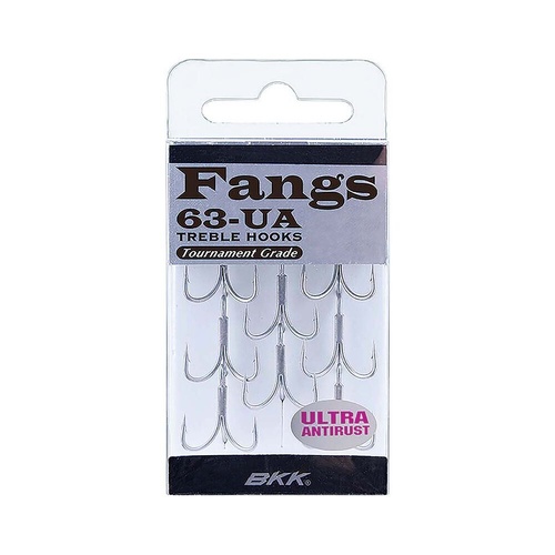 BKK Fangs 63 UA Tournament Grade Treble Fishing Hook - Choose Size