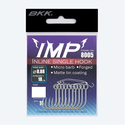 BKK IMP 8005 Inline Single Fishing Hook - Choose Size