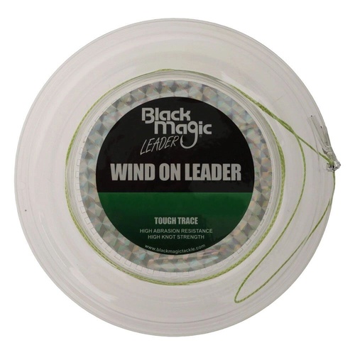 Black Magic Wind On Tough Trace Monofilament Fishing Leader - Choose Lb