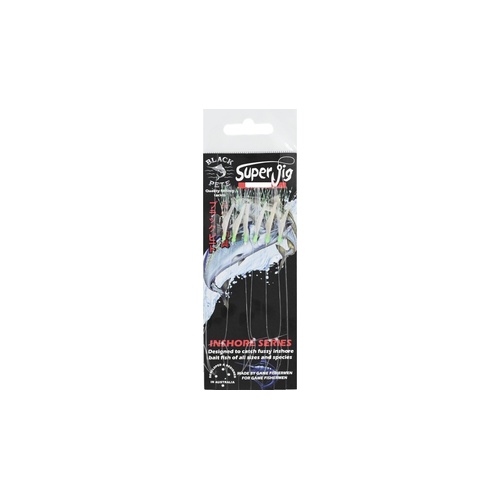 Black Pete Super Jig Inshore Sabiki Pre Made Bait Jig - Choose Size
