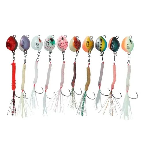 Vexed Bottom Worm Long Shank 10g Mutsu Fishing Jig Lure - Choose Colour