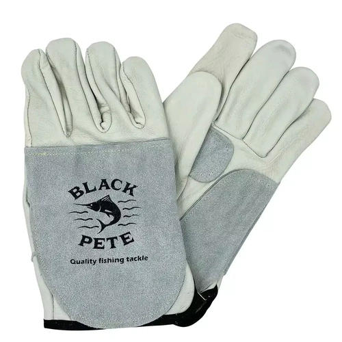 Black Pete Pursuit Of Giants Medium Duty Tackle Tracing Fishing Gloves - Choose Size