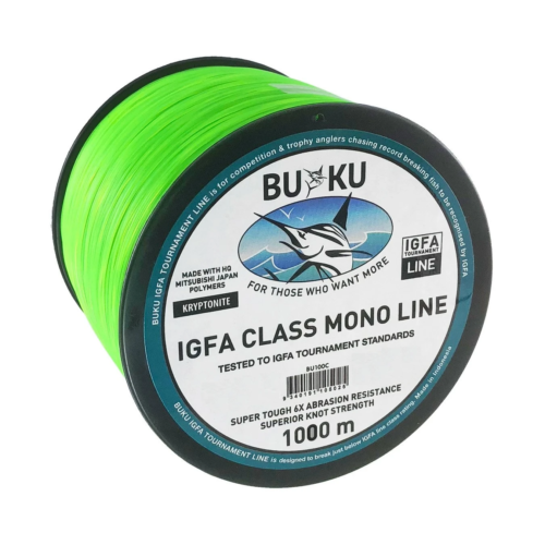 Buku IGFA Class 1000m Kryptonite Monofilament Fishing Line - Choose Lb