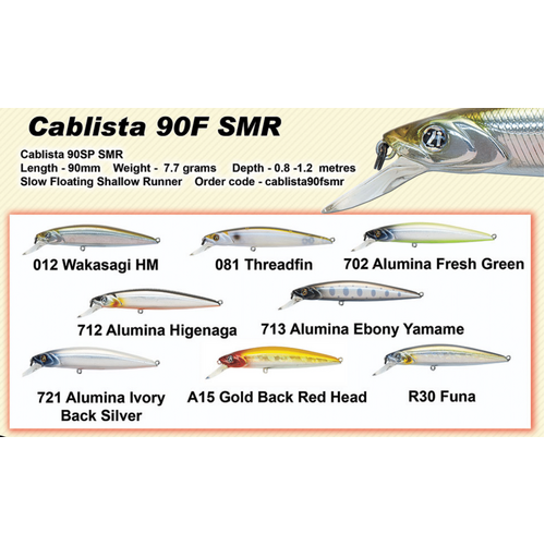 Pontoon 21 Cablista 90SP SMR Hard Body Fishing Lure - Choose Colour