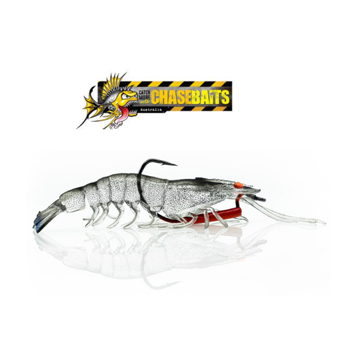 Chasebaits Flick Prawn 125mm Soft Plastic Fishing Lure - Choose Colour
