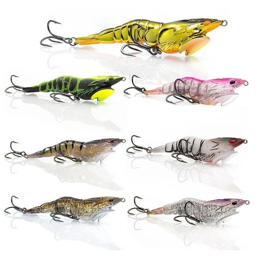 Chasebaits Panic Prawn 95mm Hard Body Topwater Fishing Lure - Choose Colour