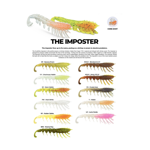 Rapala Crush City Imposter 4.5" Soft Plastic Fishing Lure - Choose Colour