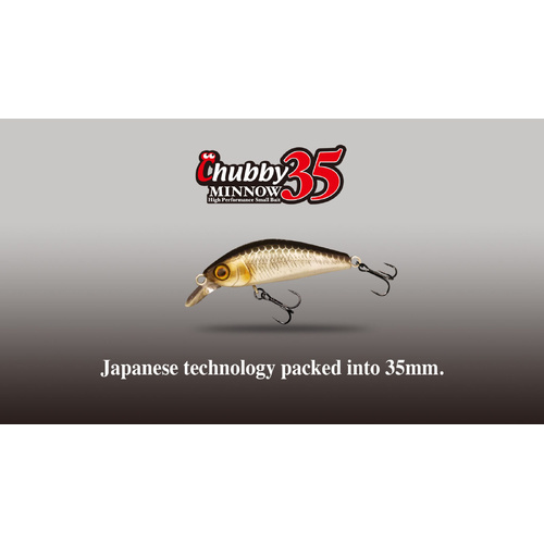 Jackall Chubby Minnow 35mm Suspending Diving Hard Body Fishing Lure - Choose Colour