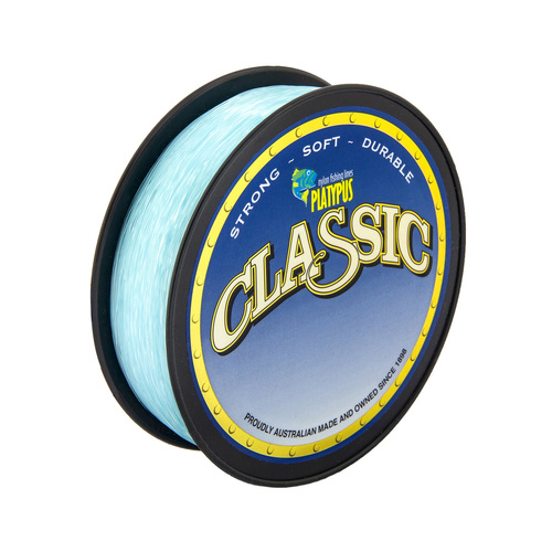 Platypus Classic 300m Blue Nylon Monofilament Fishing Line - Choose Lb Tested