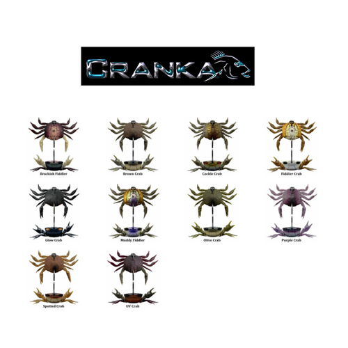 New Cranka Crab 50mm 4.4g Single Hook Fishing Lure - Choose Colour