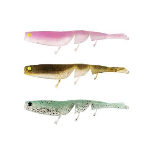 Daiwa 2024 BaitJunkie 5" Prawn Soft Plastic Fishing Lure Bait Junkie - Choose Colour