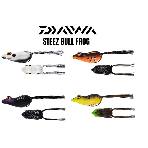 Daiwa Steez Bull Frog 100mm Hollow Body Topwater Fishing Lure - Choose Colour