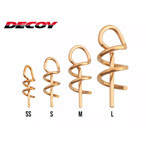 Decoy DIY-21 Maki Sasu Screw Twister Lock Soft Plastic Fishing Lure Keeper - Choose Size