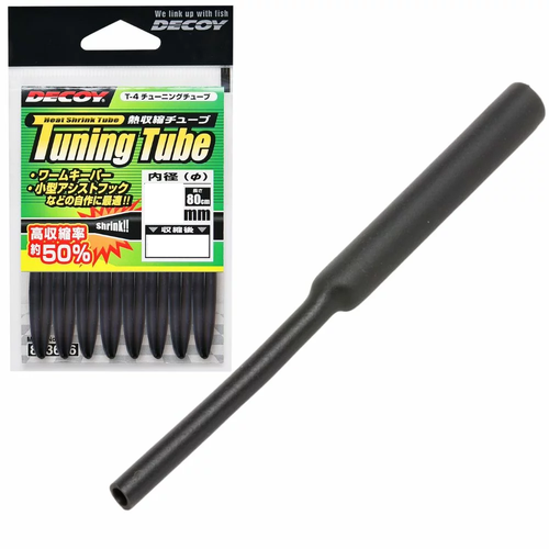 Decoy T-4 Heat Sinking Black Fishing Tube - Choose Size