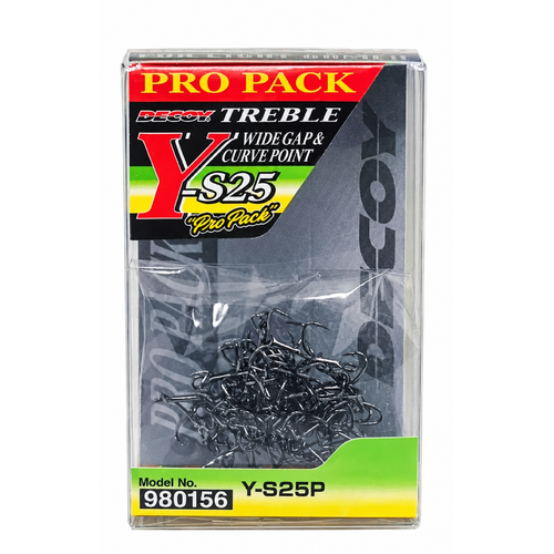 Decoy Y-S25 Light Game Treble Fishing Hook Pro Pack - Choose Size