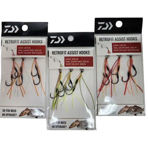 Daiwa Retrofit Assist Fishing Hook - Choose Colour