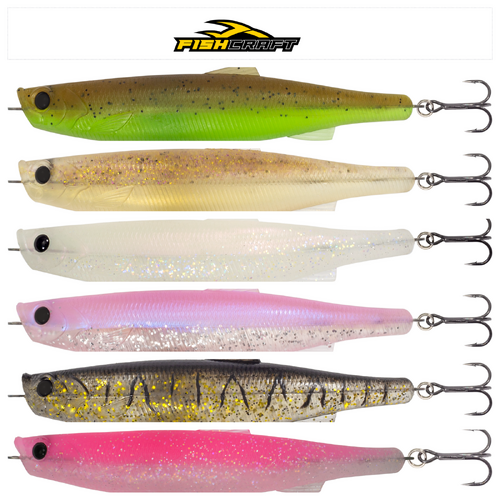 Fishcraft Dr Flex 112 Topwater Soft Plastic Fishing Lure - Choose Colour