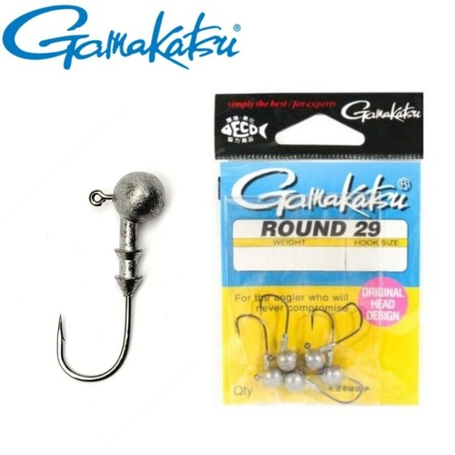 Gamakatsu Round 29 Ultra Light Fishing Jig Head - Choose Weight &amp; Hook Size