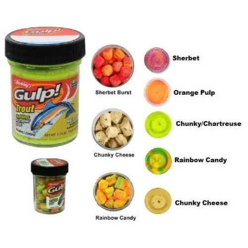 Berkley Gulp Powerbait Nuggets Trout Fishing Bait Jar - Choose Colour