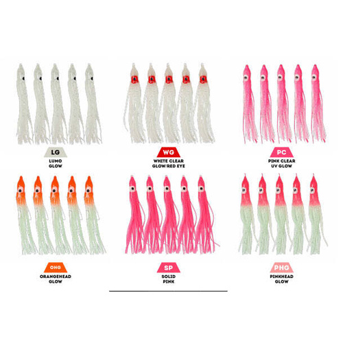 Harbor 3" Octopus Fishing Lrue Skirt - Choose Colour
