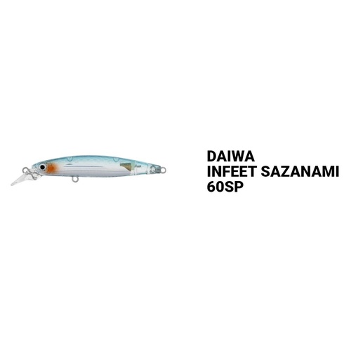 Daiwa 2022 Infeet Sazanami 60 SP Hard Body Fishing Lure - Choose Colour