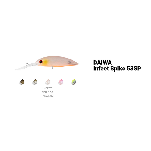 Daiwa 2021 Infeet Spike 53 Suspending Crankbait Fishing Lure - Choose Colour