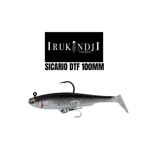 Irukandji Sicario DTF 100mm Pre Rigged Soft Plastic Fishing Lure - Choose Colour