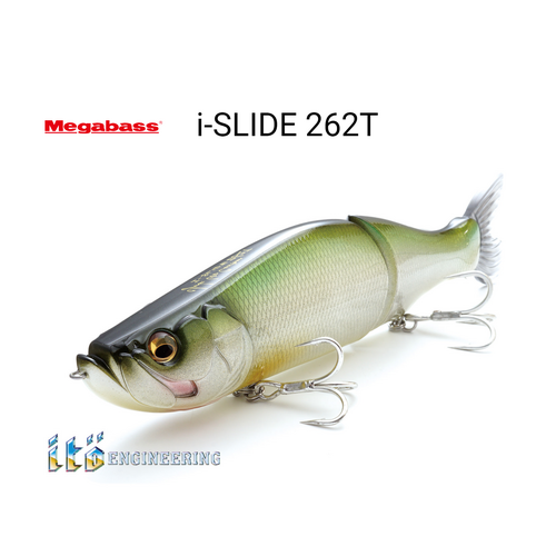 Megabass I-Slide 262T Slow Sinking Fishing Lure - Choose Colour