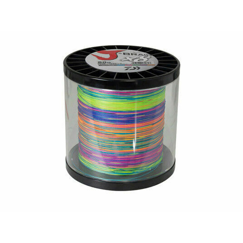Daiwa J Braid x8 1500m Multi-Coloured Braid Fishing Line - Choose Lb