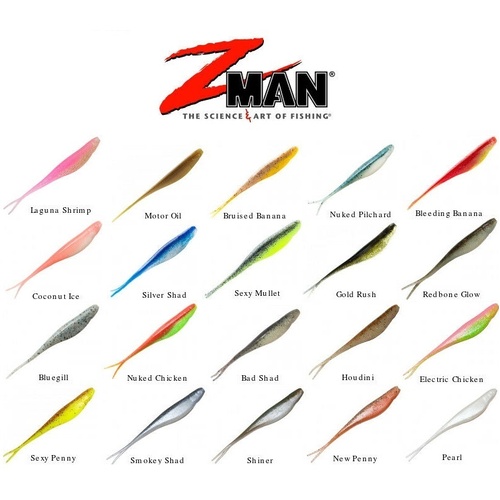Zman 4" inch Scented Jerk Shadz Soft Plastic Fishing Lures Zman Z man