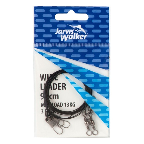 Jarvis Walker 13kg Black Wire Fishing Leader - Choose Length