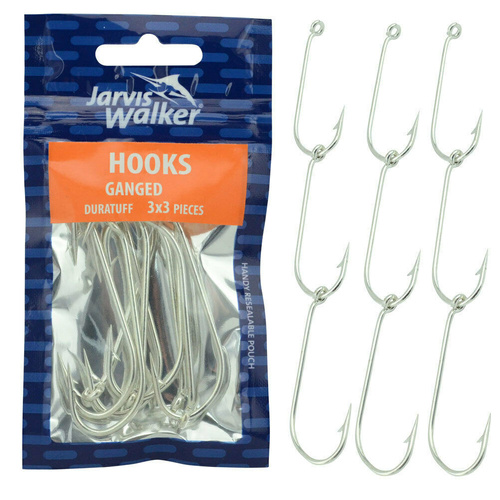 Jarvis Walker Duratuff Ganged Hooks 3x3 - Choose Size