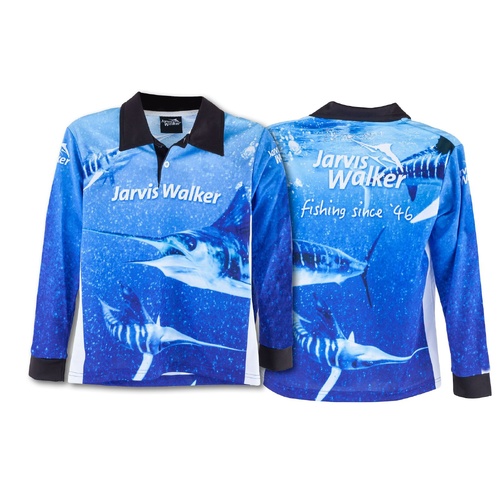 Jarvis Walker Marlin Kids Long Sleeve Tournament Fishing Shirt - Choose Size