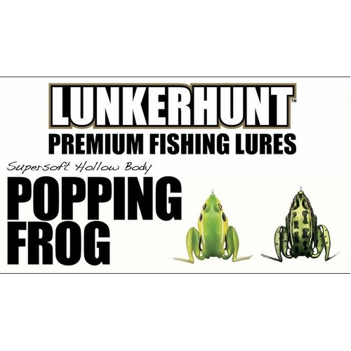Lunkerhunt Popping Frog 1/4oz Topwater Soft Plastic Fishing Lure - Choose Colour