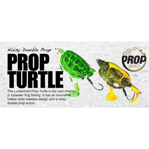 Lunkerhunt Prop Turtle 3/4oz Topwater Soft Plastic Fishing Lure - Choose Colour