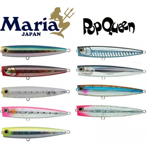 Maria Pop Queen 160mm Popper Floating Hard Body Fishing Lure - Choose Colour