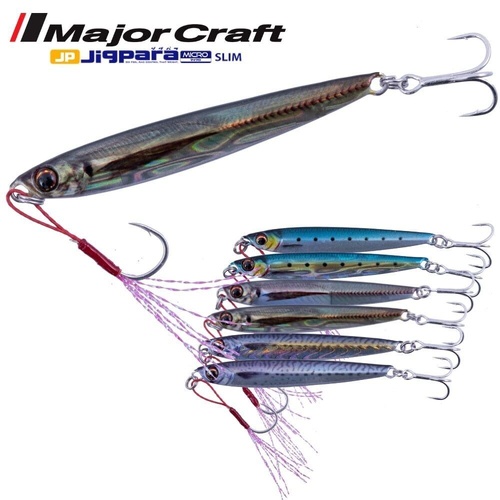 Majorcraft JigPara Micro Slim 7g Metal Fishing Jig - Choose Colour
